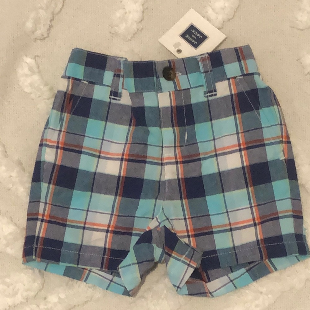 JANIE and JACK brand new plaid shorts with tags